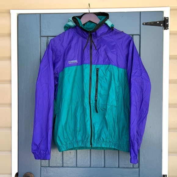 Columbia Other - Vintage Columbia Full Zip Windbreaker
Radial Sleeve Jacket Men's Size S